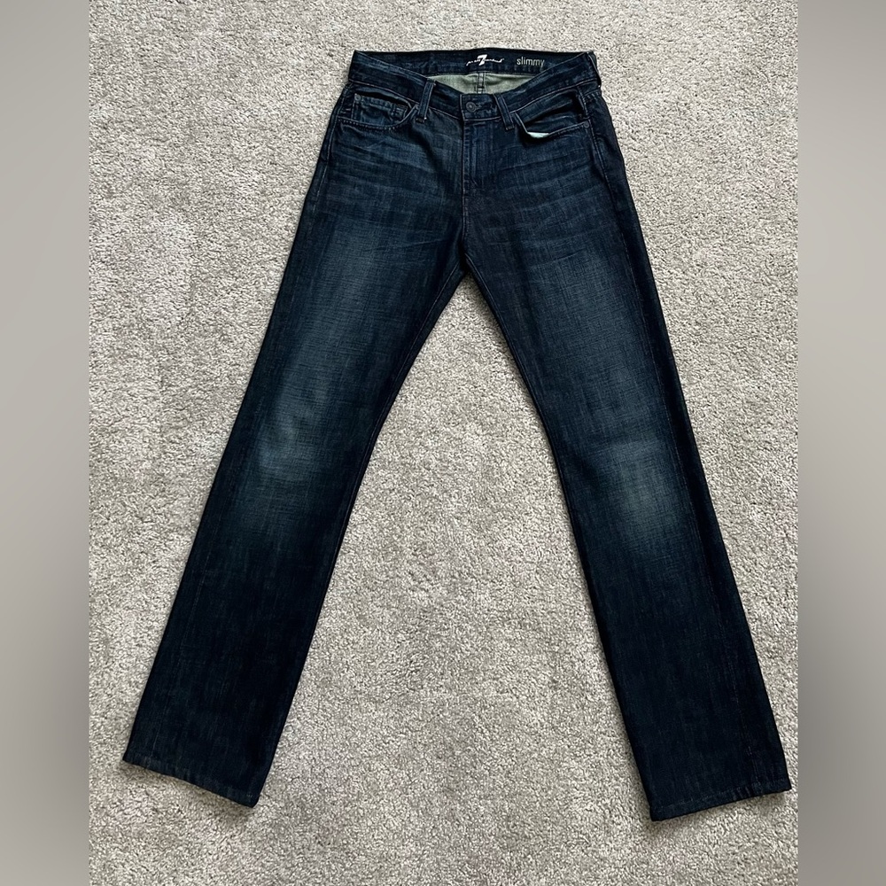 7 Seven For All Mankind Slimmy Dark Blue Jeans Men's Size 30